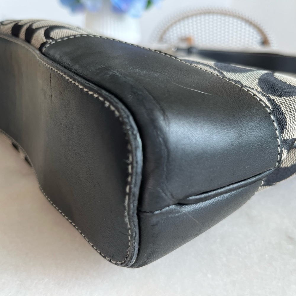 Coach Signature Slim Duffle Large 6346 Black Grey Y2K - Picture 13 of 13